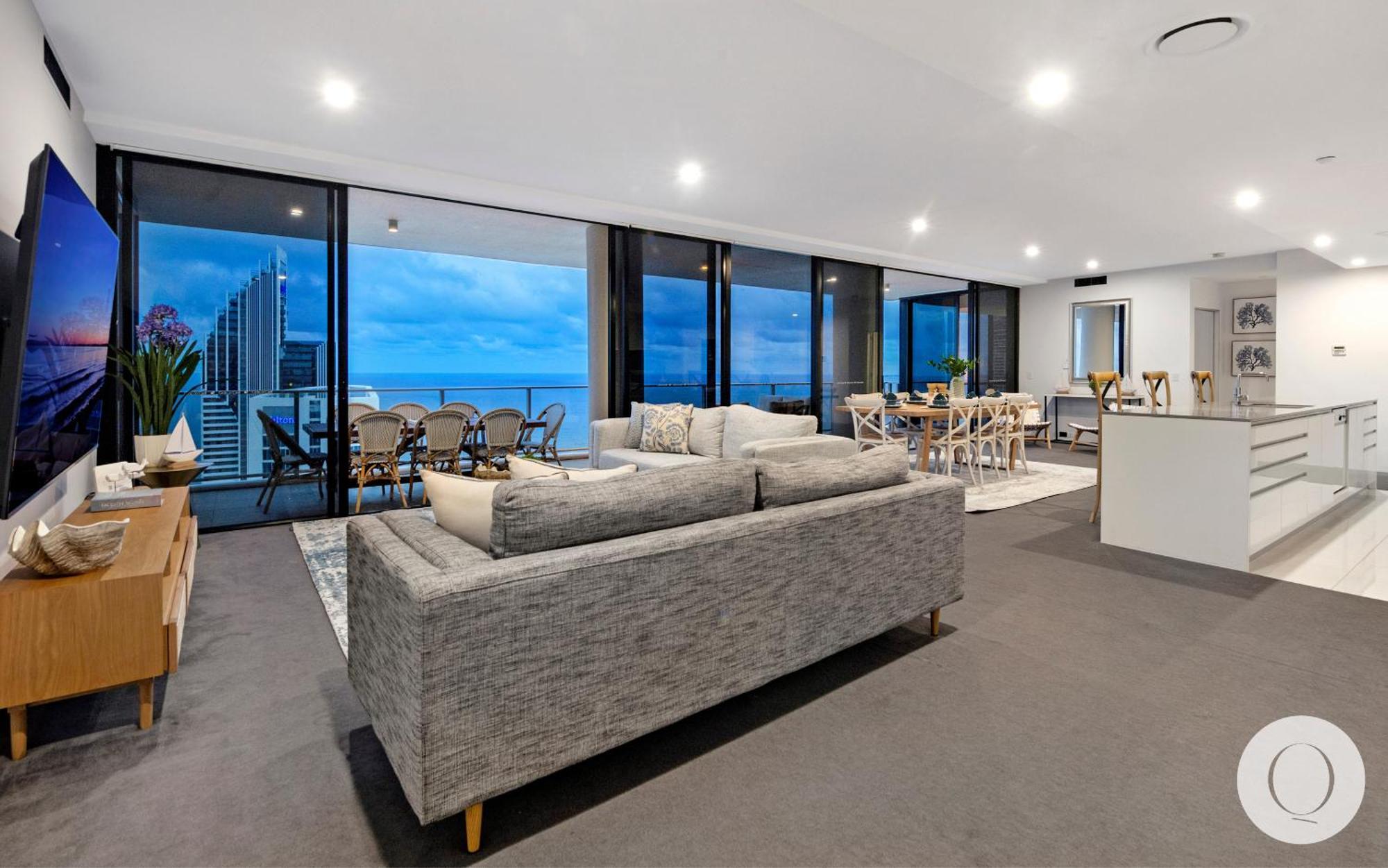 5 Bedroom Executive Sub Penthouse In The Heart Of Surfers With Full Ocean Views - Sleeps 12 - Circle On Cavill Amazing!! Gold Coast Buitenkant foto